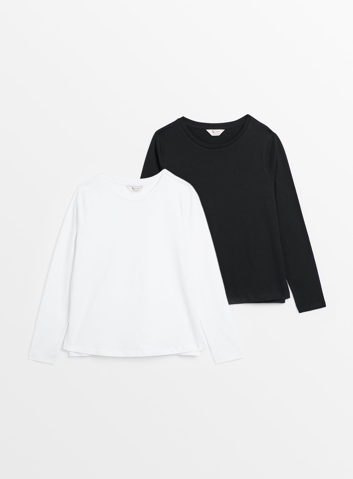 MATERNITY Nursing Long Sleeve Plain Top 2 Pack  18 - Image 1 thumbnail